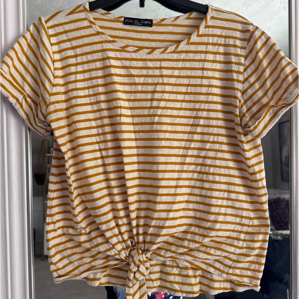 Kim & Cami Striped Blouse